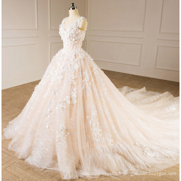 Robe de mariage sans bretelles en Champagne